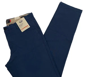 Pantalones chinos ajustados Dockers Motion para hombre azules inteligentes 360 flexibles tallas 34, 36, 38 - Imagen 1 de 19
