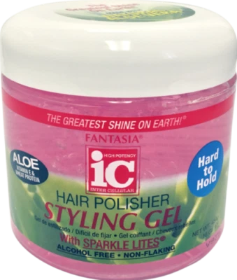 Fantasia IC Hair Polisher Styling Gel With Sparkle Lites - 16oz