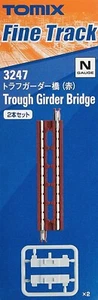 Tomix 3247 Trough Girder Bridge (F) Red 2-pcs N Scale - Picture 1 of 3