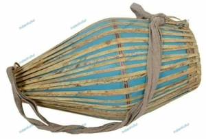 South Indian Musical Instrument Pakhawaj Khol Percussion Mridangam With Bag - Picture 1 of 11