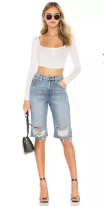 Vaqueros Hudson Sloane corte largo corto usado vanquish para mujer talla 23  - Imagen 1 de 8