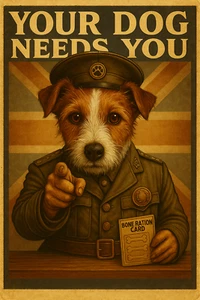 Impresión de retrato de perro personalizada a medida - Arte de pared personalizado para mascotas - Divertido Gi a medida - Imagen 1 de 13