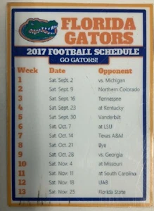 2017 Florida Gators Game Schedule Refrigerator Magnet 3.5"x2.5" OldGnuCom - Picture 1 of 5