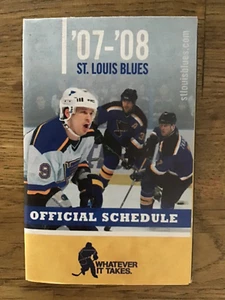 St. Louis Blues 2007-2008 NHL Hockey Pocket Schedule - Picture 1 of 3