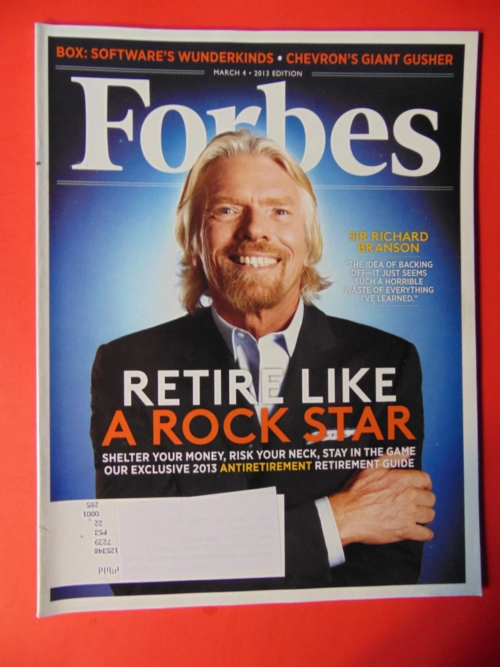 FORBES Magazine March 2013 RICHARD BRANSON - Image 1 of 1