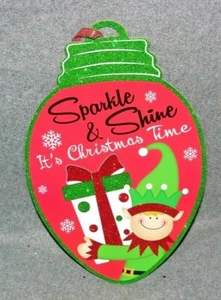 It's Christmas Time Innenschild zum Aufhängen 16 x 9 Zoll - Bild 1 von 2