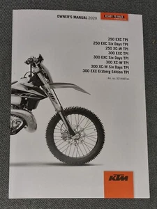 GENUINE NEW CONDITION 85 SX KTM MX MOTOCROSS 2020 OWNERS MANUAL In VGC - Picture 1 of 2