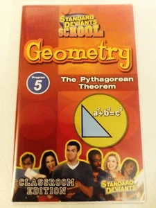 Standard Deviants School Geometry 5 The Pythagorean Theorem VHS Cassette LN - Picture 1 of 3