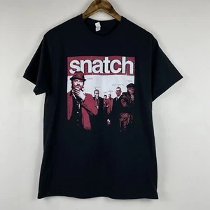 Snatch English Crime Comedy Movie Guy Ritchie Shirt Mens Medium Black Crew Neck - Picture 1 of 6