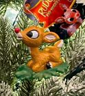 NEW Baby Rudolph In Grass The Red Nosed Reindeer Christmas Tree Ornament