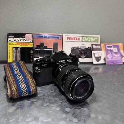 Cámara fotográfica Asahi Pentax MV 1 35 mm SLR SMC Pentax-M zoom 1:2,8 ~ 4 40 ~ 80 mm Foto 1 de 4