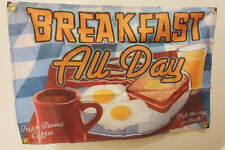 ✩ American Diner Banner Reklame Breakfast Imbiss Retro Fahne Flagge ✩