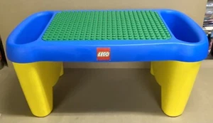 Vintage 1998 LEGO Duplo Lap Desk Building Table w/ Side Storage Bins - Picture 1 of 6