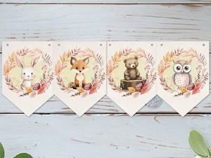 Waldtiere Kranz Wimpelkette/Banner & Band - Bild 1 von 2