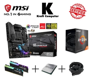 PC Bundle AMD Ryzen 5 4500 (6x4,1GHz)+MSI B550 GAMING PLUS + 16GB 3600MHz DDR4 - Bild 1 von 8