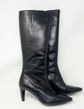 VIA SPIGA Size 9 black leather knee high boots Made in Italy
