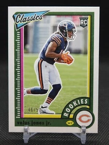 2022 Classics Velus Jones Jr. /50 Green Back #189 Chicago Bears - Picture 1 of 2