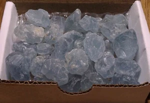 Celestite 1/2 Lb Sky Blue Crystals Natural Gemstones Mineral Specimens - Picture 1 of 6