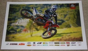 2012 PJ Larsen JDR Motorsports KTM AMA Supercross poster - Imagen 1 de 1