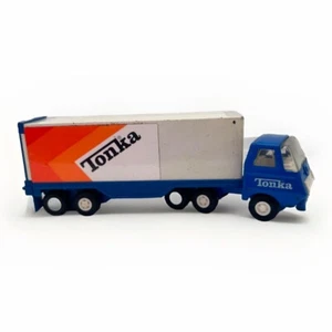 Vintage Mini Tonka Toy Pressed Steel Semi Truck TRAILER SET - Picture 1 of 12