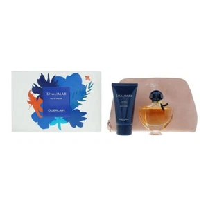 Guerlain Shalimar 2 Piece Gift Set: EDP 50ml - Body Lotion 75ml - Pouc For Women - Picture 1 of 1