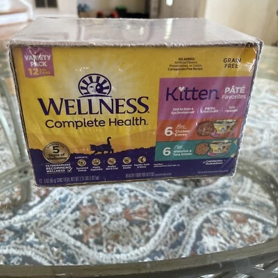 Comida húmeda completa para gatos paté gatito, natural, rica en proteínas, sin granos, paquete de 12 Foto 1 de 4