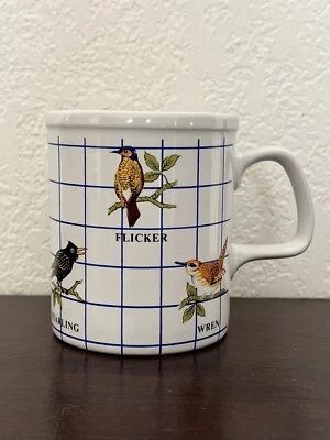 Taza de café té pájaros hecha en Japón parpadeo Wren Starling Foto 1 de 4