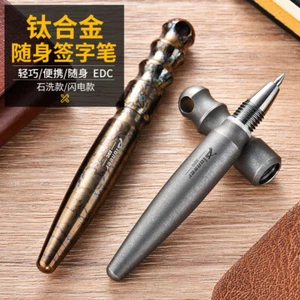 Titanium Alloy Portable EDC Tactical Pen Mini Broken Window Pen Outdoor Camping - Picture 1 of 9