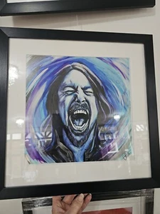 Dave Grohl Foo Fighters Druck gerahmt Wandkunst Bildmalerei - Bild 1 von 5