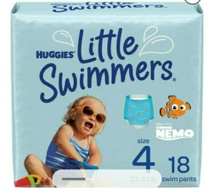 2 Packungen Huggies Little Swimmers Einwegschwimmer (Größe 4), 18ct - 36 insgesamt - Bild 1 von 6