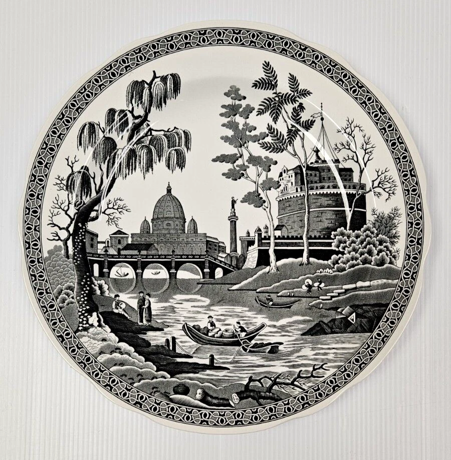 ROME Spode Archive Collection Georgian Series 10.5" Dinner Plate Black *7 LEFT* - Image 1 of 4