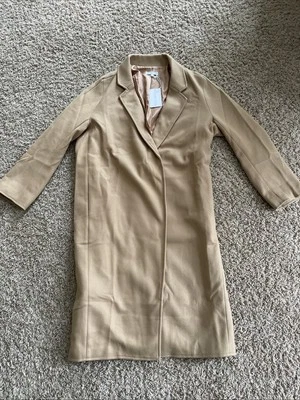 Gabardina para mujer Aemi + Co Paris larga frente abierto camel talla grande ¡NUEVAS etiquetas! Foto 1 de 4