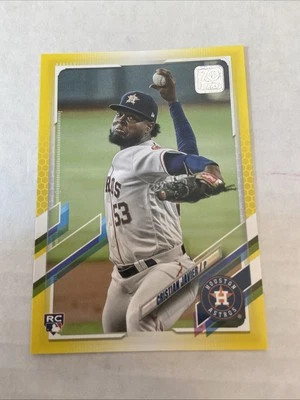 2021 Topps - Cristian Javier #183 Yellow (RC) - Image 1 of 2