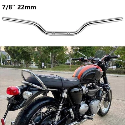 Barras de arrastre cromadas para manillar de motocicleta de 7/8" para Triumph Bonneville T100 T110 T120 Foto 1 de 4