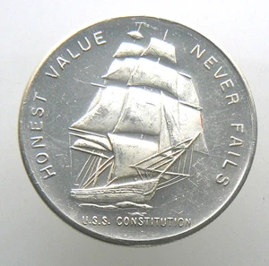 1 Oz .999 Fine Silver Round - Honest Value Never Fails Constitution Mint - Picture 1 of 2