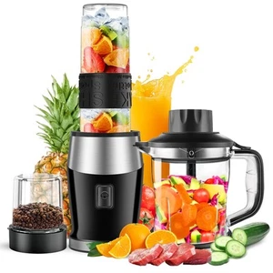 Blender and Food Processor Combo, Blender for Shakes and Smoothies, Personal ... - Picture 1 of 7