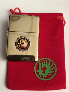 briquet à essence Légion Étrangère 2E Rep Doré Neuf Jamais Servi - Picture 1 of 2