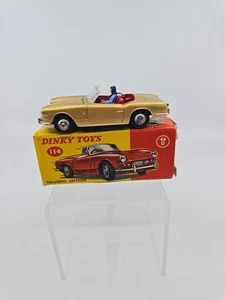 Vintage 1960's Dinky Triumph Spitfire Gold 114 w/Box  1:43 Diecast Car - Picture 1 of 11