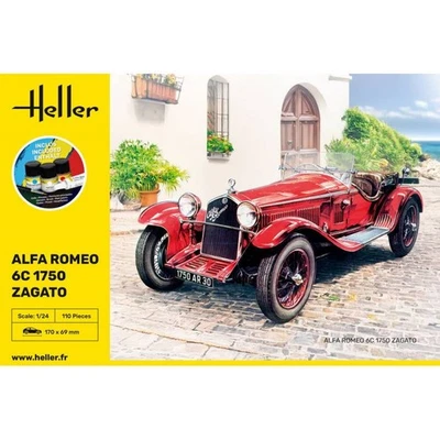 Modello Auto Starter Kit Alfa Romeo 6C 1750 Zagato |HELLER|56715| 1:24 Modello - Immagine 1 di 4