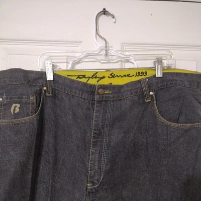 VTG Rocawear Jeans Mens Size 46 Blue Baggy Y2K Denim Hip Hop Fast Shipping  - Image 1 of 3