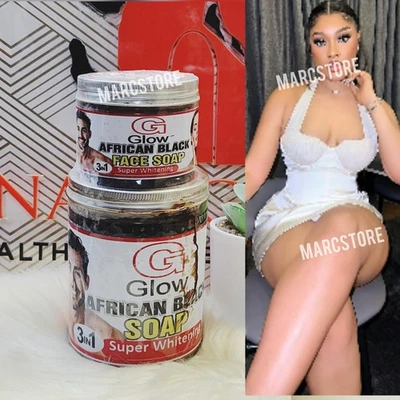 3 In 1 G Glow Soap African Black 7 Days Super Whitening Body Soap & Face Soap   - Image 1 of 4