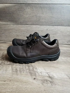 KEEN Ontario 1007932 Men 8.5 Leather Soft Toe Hiking Work Sneaker Shoes - Picture 1 of 10