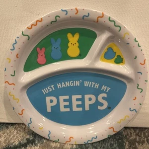 Melamine Divided Plate for Kids -Peeps Easter 2 pack - Picture 1 of 2