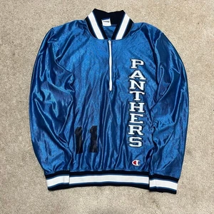 Vintage Champion Carolina Panthers Silk Varsity Jacket Medium - Picture 1 of 6