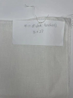Zweigart Linen 40 Ct in Off White 18x27 - Image 1 of 4
