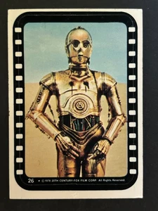 1977 Star Wars Stickers #26 (d) Combined Ship - Picture 1 of 2
