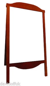 HOLZ A-BOARD, BAHNSTEIGSCHILD, SANDWICH, WHITEBOARD, TROCKEN ABWISCHBAR, Gravur RO2W - Bild 1 von 12