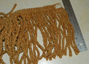 Borde de flecos de lingotes de cuerda de 8 pulgadas de oro de 1 yarda - Imagen 1 de 1