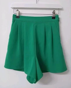 Topshop Womens Tailored High Waisted Shorts Green Size 4 RRP £23 - Picture 1 of 4