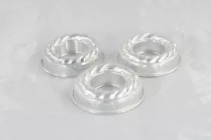 De colección 3 mini moldes de gelatina de aluminio moldes agrios moldes para pasteles moldes artesanales - Imagen 1 de 7